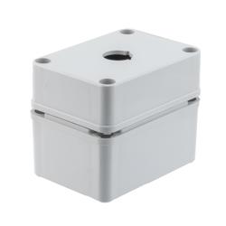 Picture of Pushbutton Enclosure, 1 Hole, 22.5, Polyester, Gray